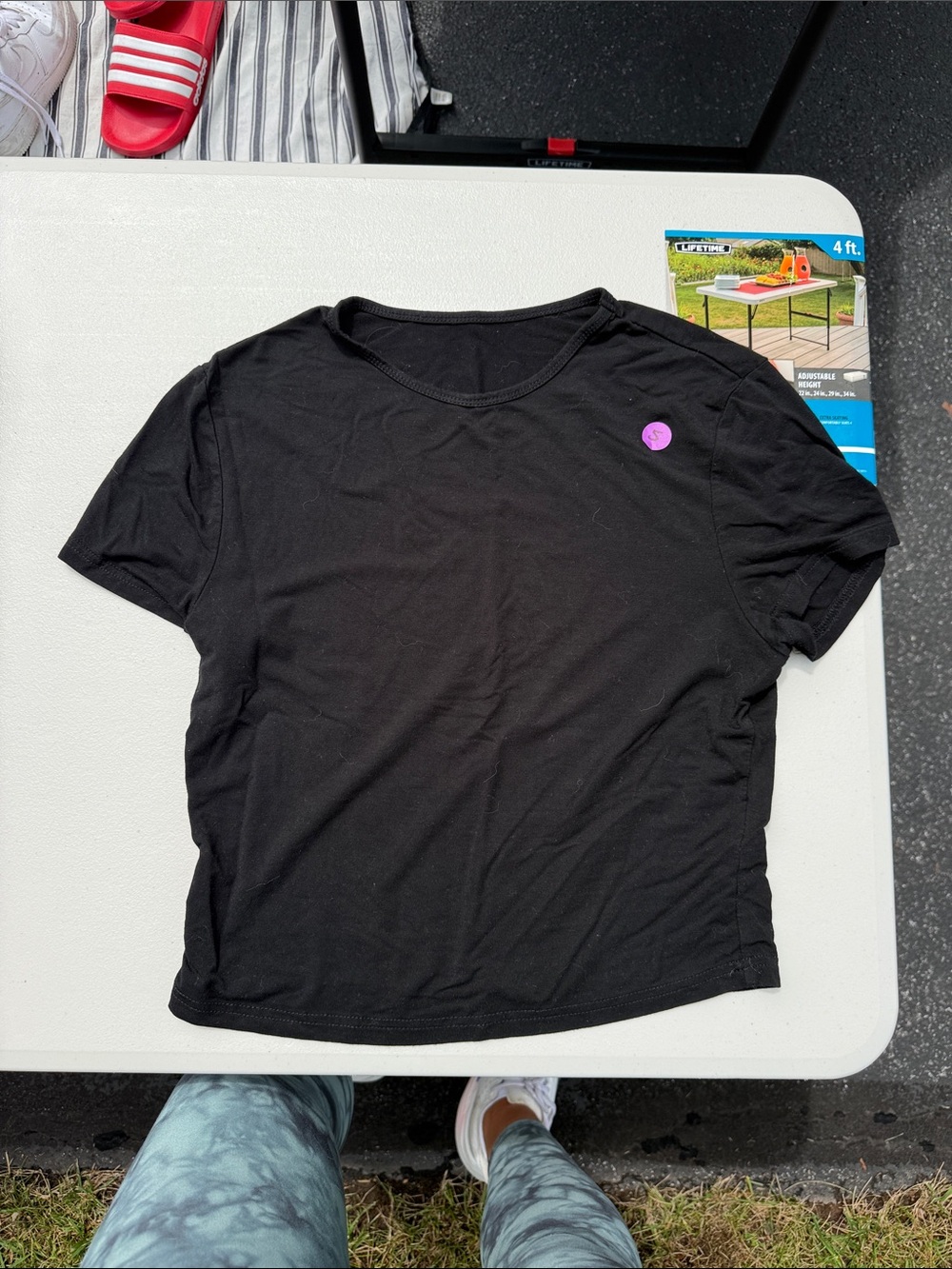 Classic Black Women's Short Sleeve Tee - Brand Unknown - small